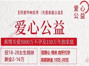 囊谦捐卵助孕生子 爱心志愿者招募